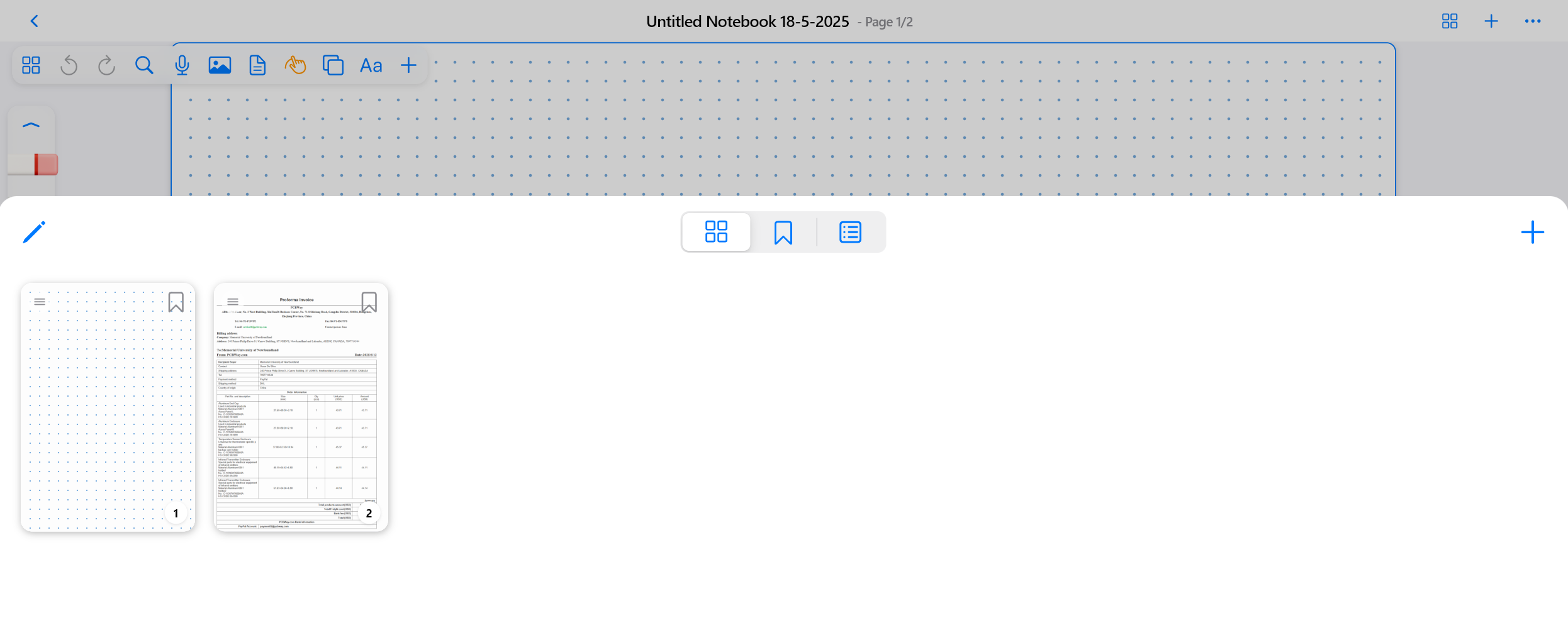 Page Manager View