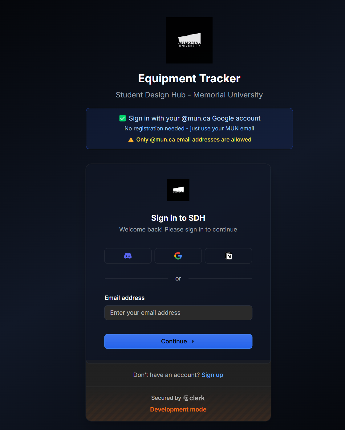 Login Page